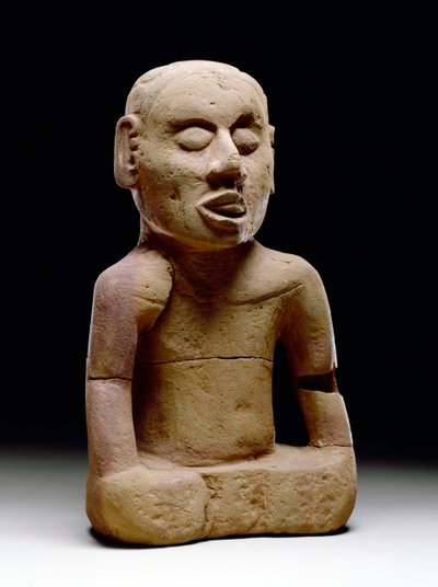 Figura masculina sentada, 1200-1450 de Mississippian culture